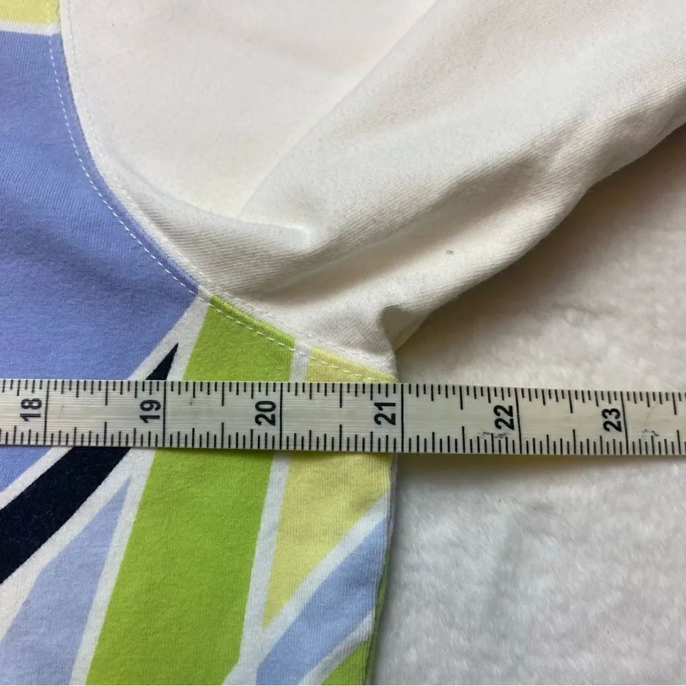 Liz Claiborne White With Color Block Front Zip Jacket Size XL - Picture 9 of 11